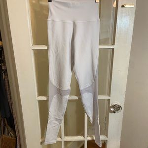 White high-waisted with mesh blocking